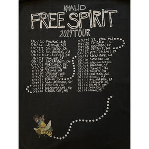 KHALID 2019 Free Spirit Tour T-Shirt Adult XL Official